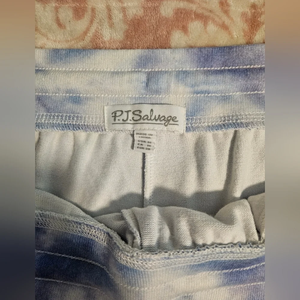 New P.J. Salvage Blue and White Joggers - Picture 7 of 7
